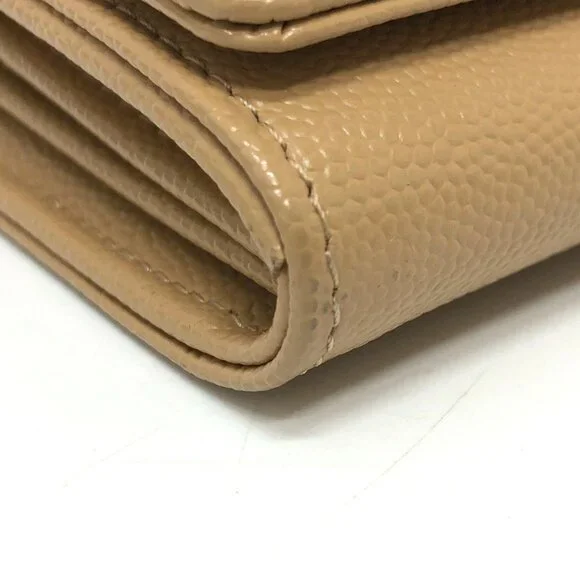 CHANEL Authentic Cream Caviar Leather Wallet - Picture 5 of 12